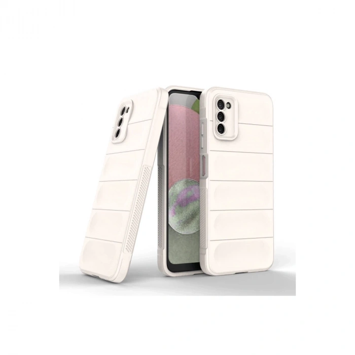 Samsung Galaxy A03s Kılıf Optimum Silikon - Krem