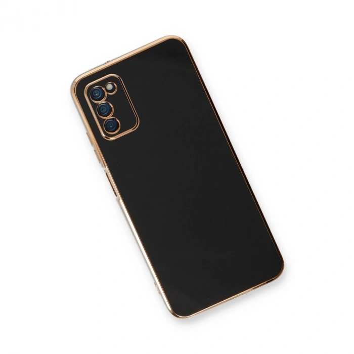 Samsung Galaxy A03s Kılıf Volet Silikon - Siyah