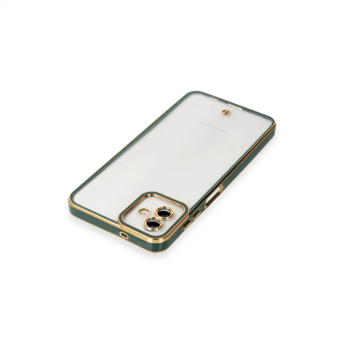 Samsung Galaxy A04 Kılıf Liva Lens Silikon - Yeşil