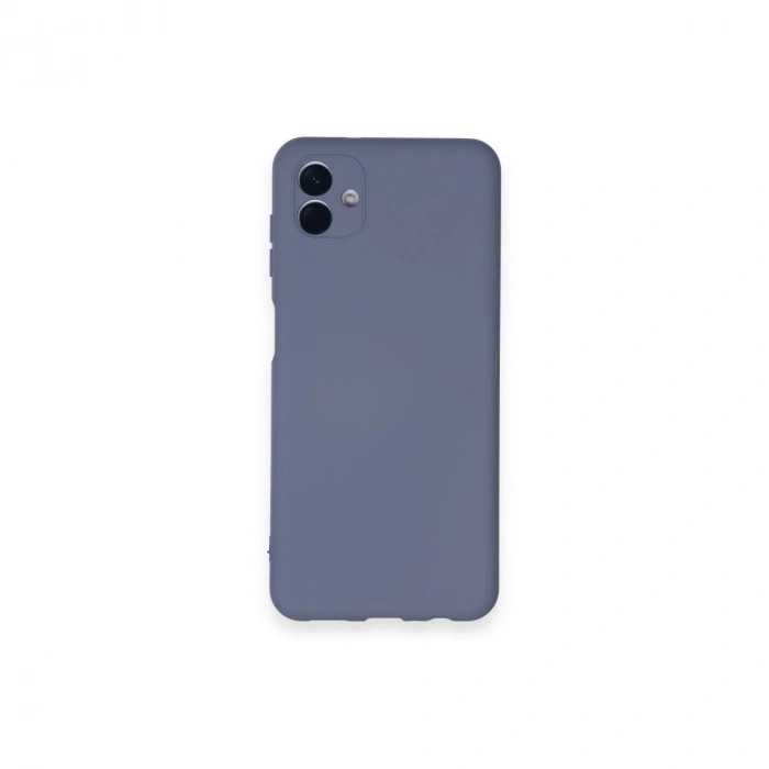 Samsung Galaxy A04 Kılıf Nano İçi Kadife Silikon - Gri