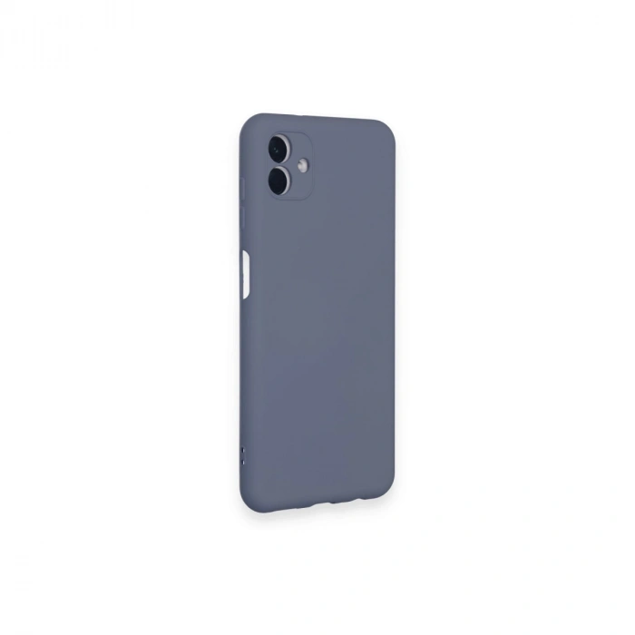 Samsung Galaxy A04 Kılıf Nano İçi Kadife Silikon - Gri