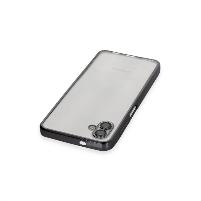 Samsung Galaxy A04 Kılıf Razer Lensli Silikon - Siyah