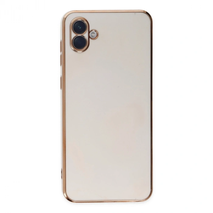 Samsung Galaxy A04 Kılıf Volet Silikon - Beyaz