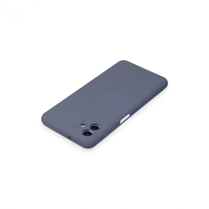 Samsung Galaxy A04e Kılıf Nano İçi Kadife Silikon - Gri