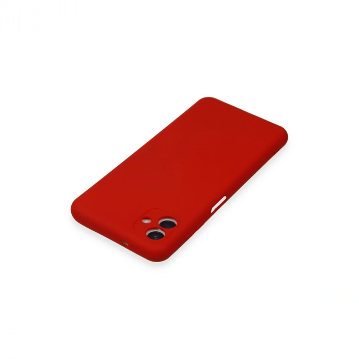 Samsung Galaxy A04e Kılıf Nano İçi Kadife Silikon - Kırmızı