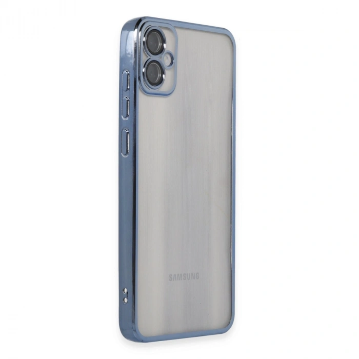 Samsung Galaxy A05 Kılıf Razer Lensli Silikon - Lacivert