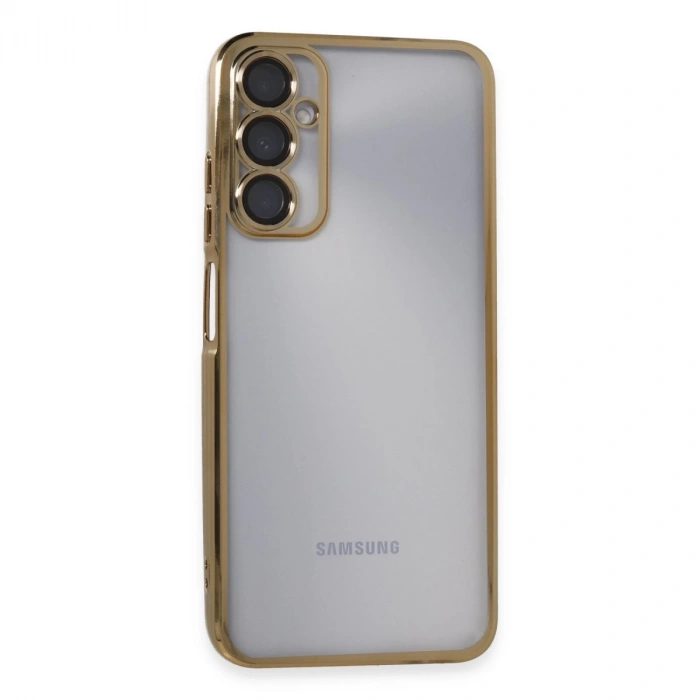 Samsung Galaxy A05s Kılıf Razer Lensli Silikon - Gold