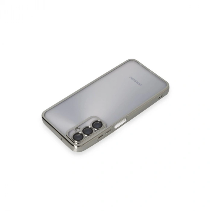 Samsung Galaxy A05s Kılıf Razer Lensli Silikon - Gümüş