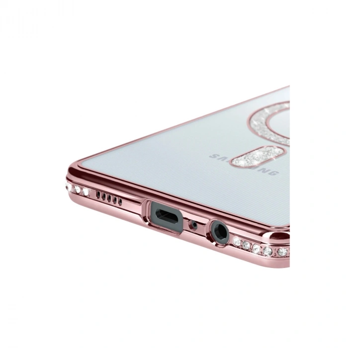 Samsung Galaxy A06 Joke Simli Magneticsafe Kılıf - Pembe