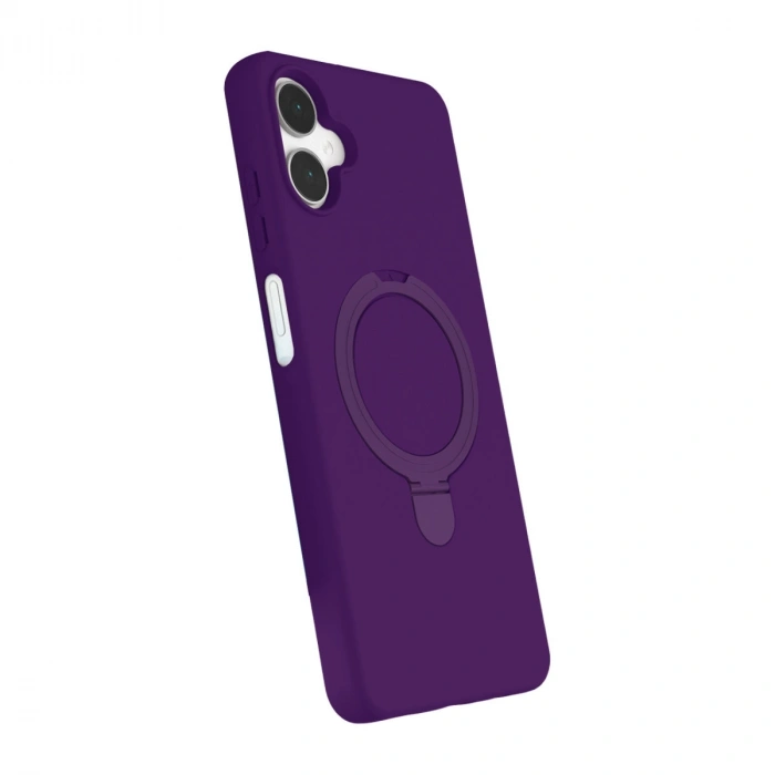 Samsung Galaxy A06 Regal Magsafe Standlı Kapak - Derin Mor