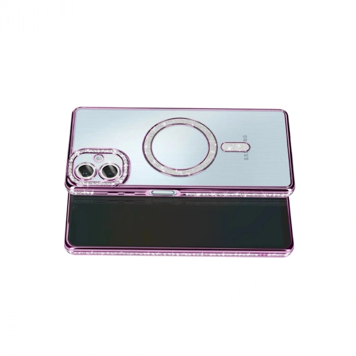 Samsung Galaxy A07 4g Joke Simli Magneticsafe Kılıf - Derin Mor