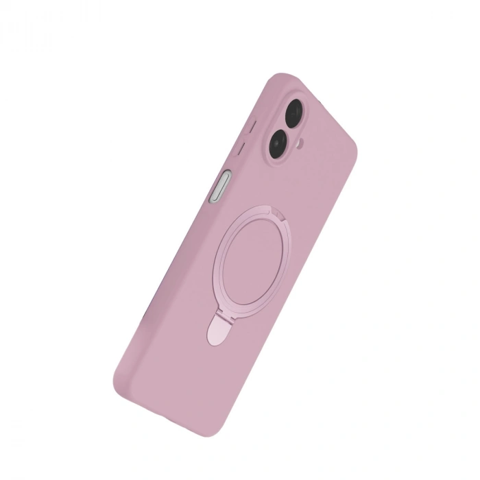 Samsung Galaxy A07 4g Regal Magsafe Standlı Kapak - Açık Pembe