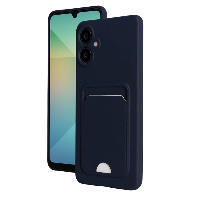 Samsung Galaxy A07 Kelvin Kartvizitli Silikon - Lacivert