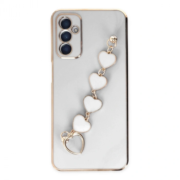 Samsung Galaxy A14 4g Kılıf Esila Silikon - Beyaz