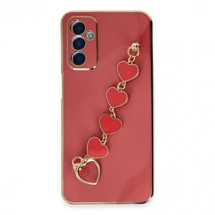 Samsung Galaxy A14 4g Kılıf Esila Silikon - Kırmızı