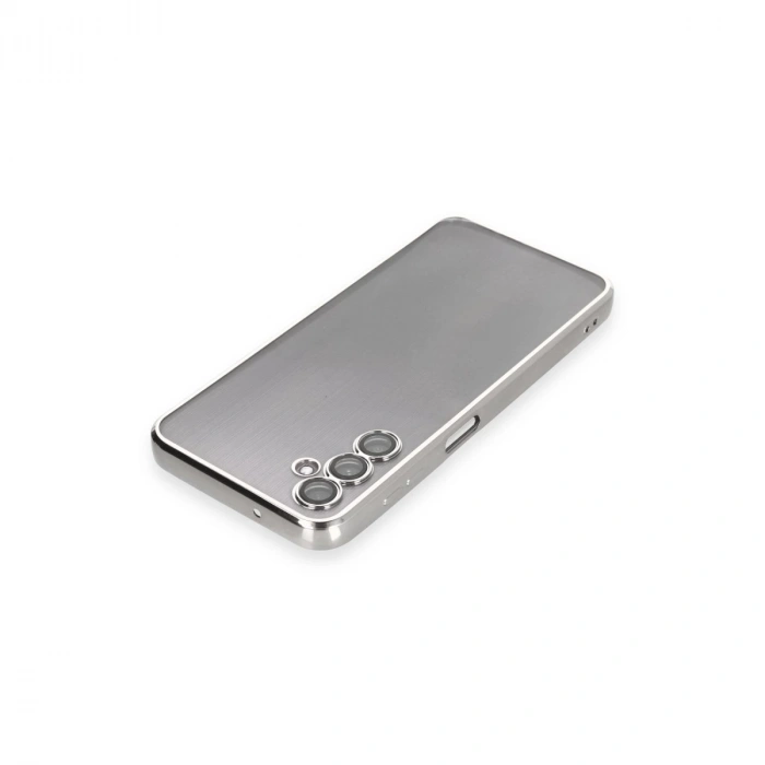 Samsung Galaxy A14 4g Kılıf Razer Lensli Silikon - Gümüş