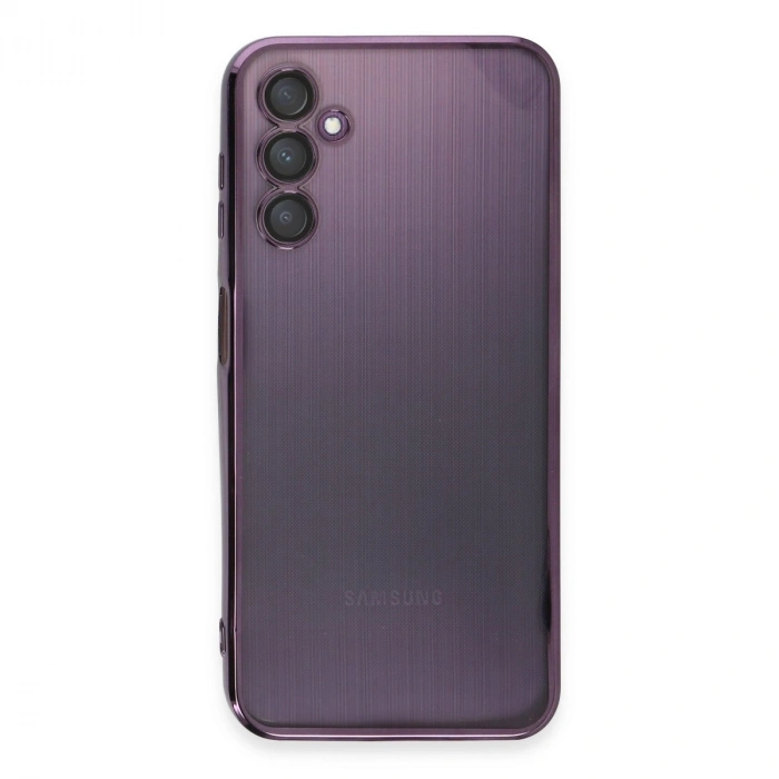 Samsung Galaxy A14 4g Kılıf Razer Lensli Silikon - Mor