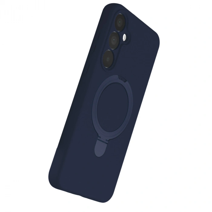Samsung Galaxy A15 4g Regal Magsafe Standlı Kapak - Lacivert