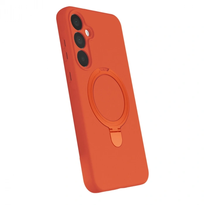 Samsung Galaxy A16 5g Regal Magsafe Standlı Kapak - Turuncu