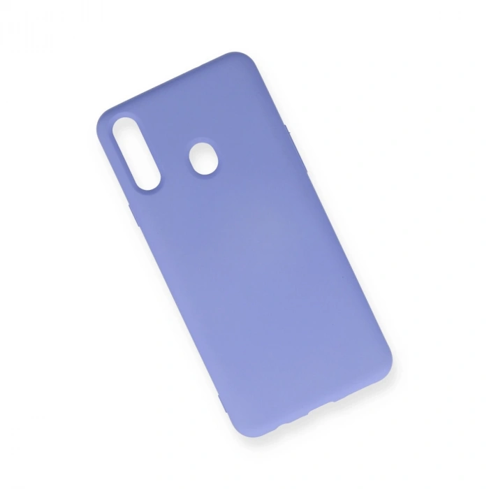 Samsung Galaxy A20s Kılıf Nano İçi Kadife Silikon - Lila