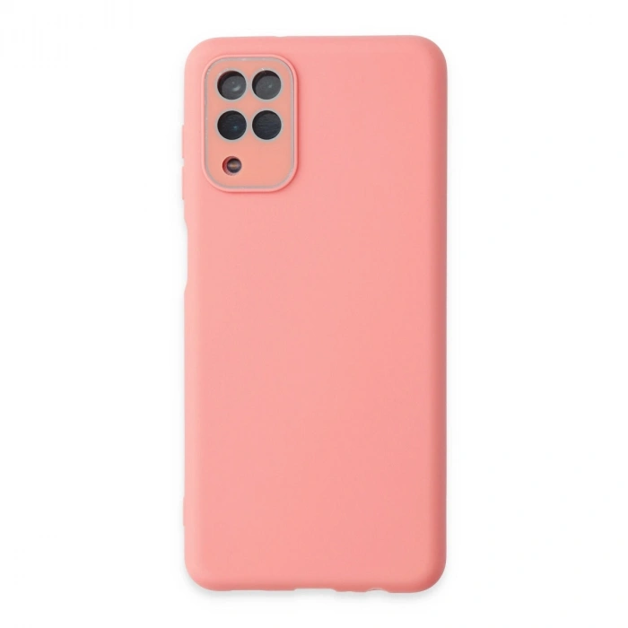 Samsung Galaxy A22 Kılıf Lansman Glass Kapak - Pembe