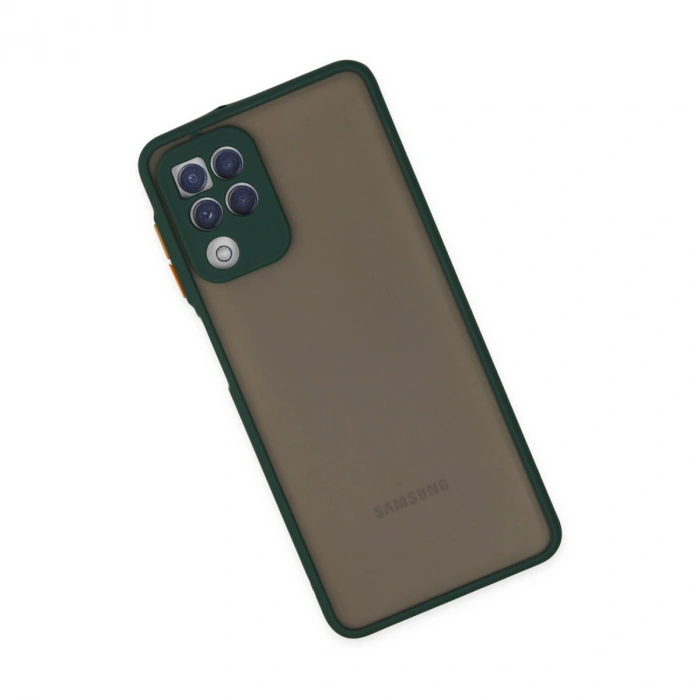 Samsung Galaxy A22 Kılıf Montreal Silikon Kapak - Yeşil