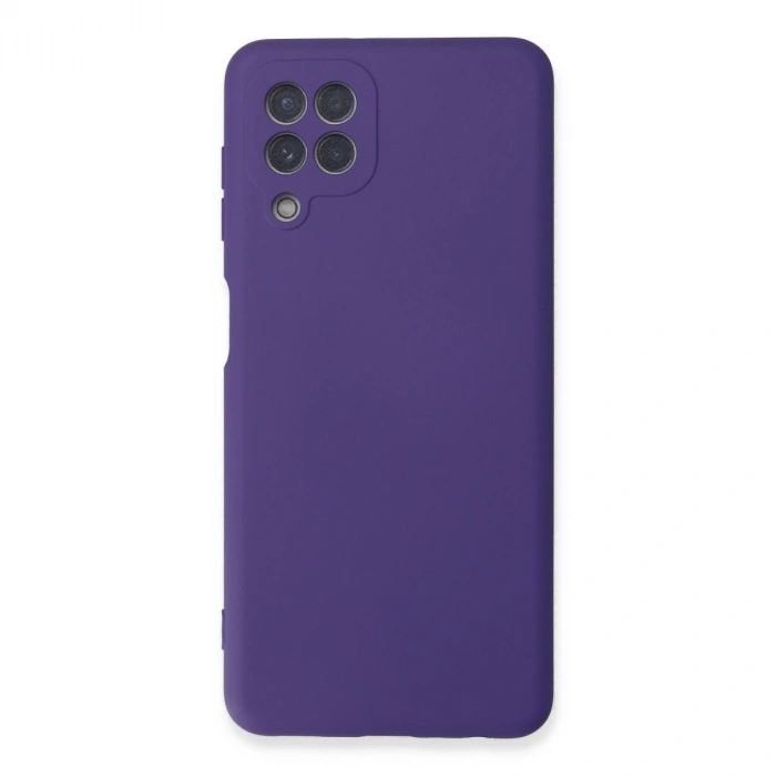 Samsung Galaxy A22 Kılıf Nano İçi Kadife Silikon - Mor