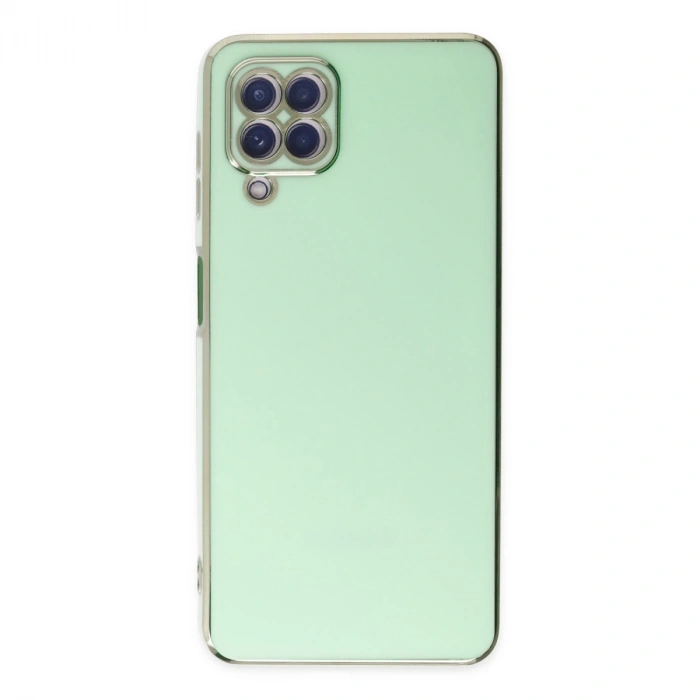Samsung Galaxy A22 Kılıf Volet Silikon - Açık Yeşil