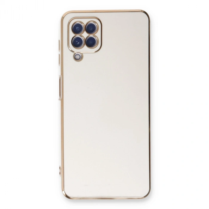 Samsung Galaxy A22 Kılıf Volet Silikon - Beyaz