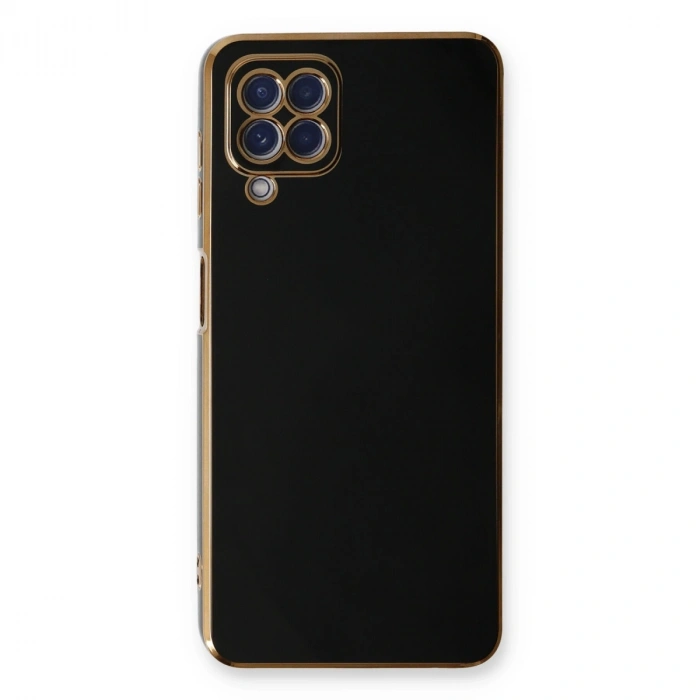 Samsung Galaxy A22 Kılıf Volet Silikon - Siyah