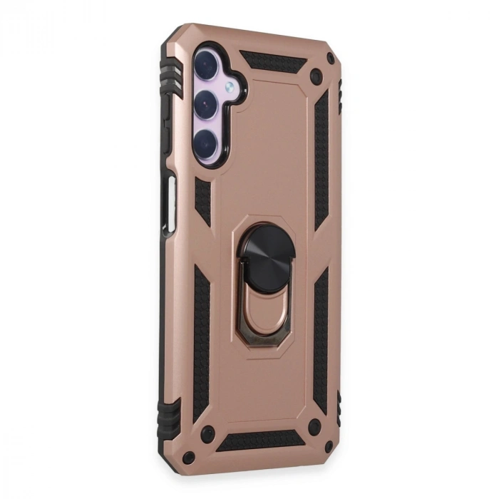 Samsung Galaxy A24 4g Kılıf Sofya Yüzüklü Silikon Kapak - Rose