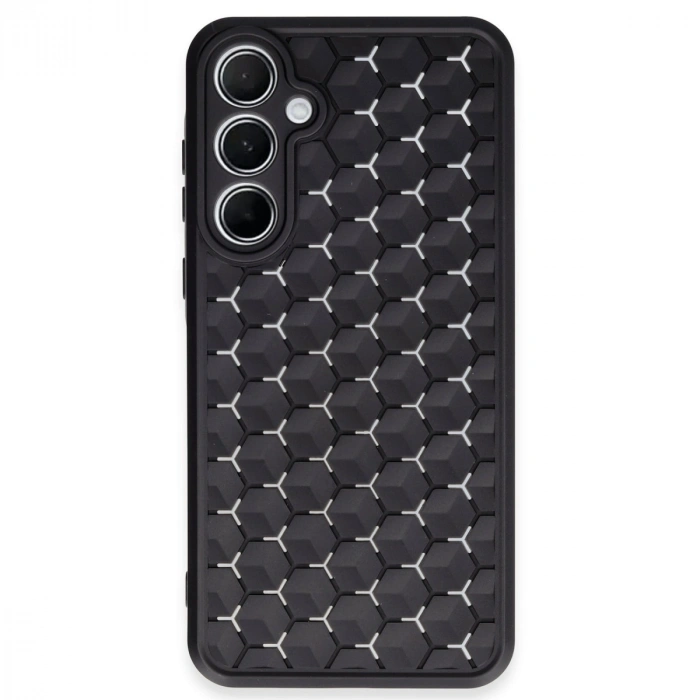 Samsung Galaxy A25 5g Kılıf Petek Silikon Kapak - Siyah