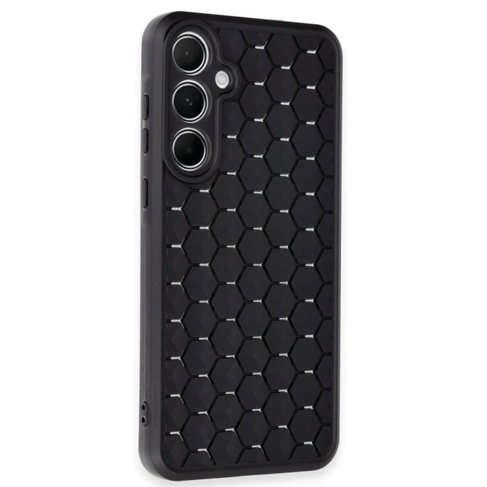 Samsung Galaxy A25 5g Kılıf Petek Silikon Kapak - Siyah