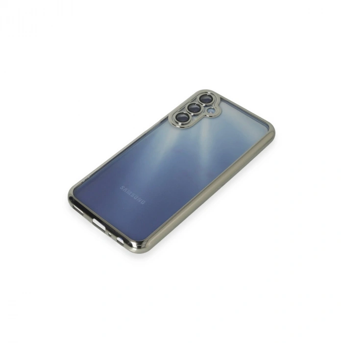 Samsung Galaxy A25 5g Kılıf Razer Lensli Silikon - Gümüş