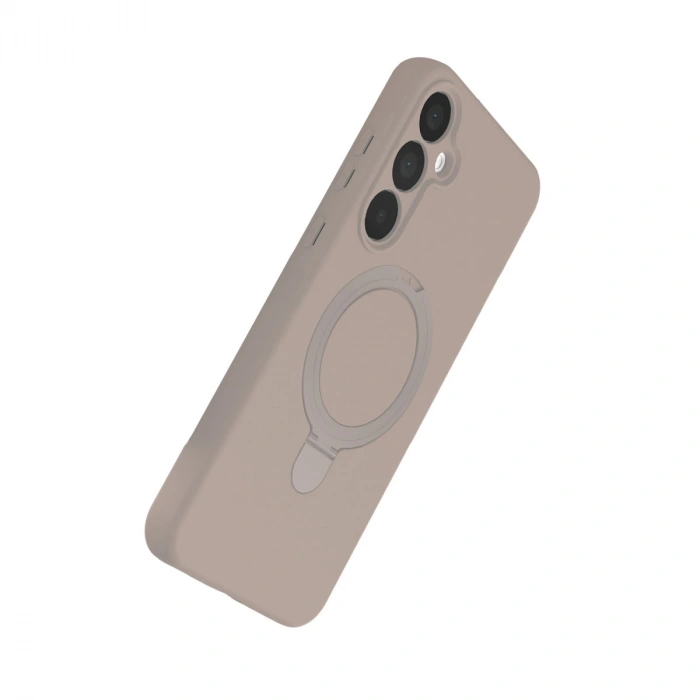 Samsung Galaxy A25 5g Regal Magsafe Standlı Kapak - Çöl Titanyum