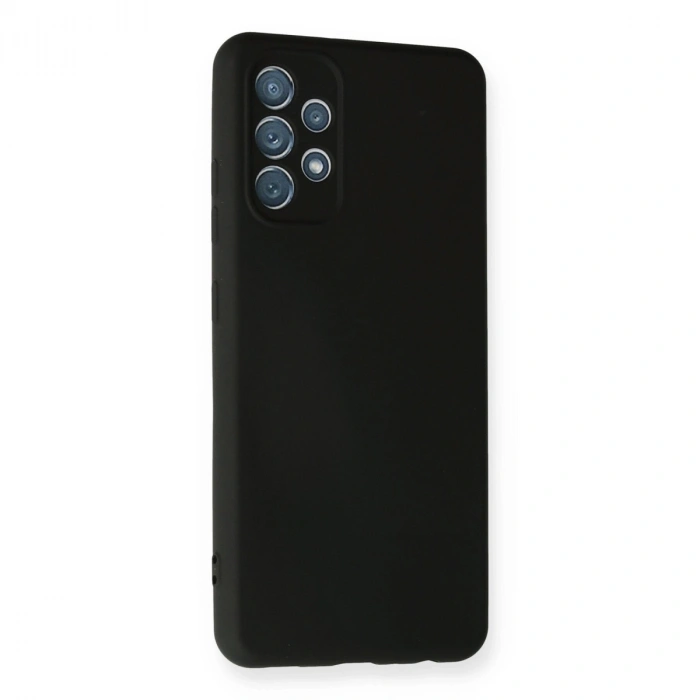 Samsung Galaxy A32 Kılıf Nano İçi Kadife Silikon - Siyah