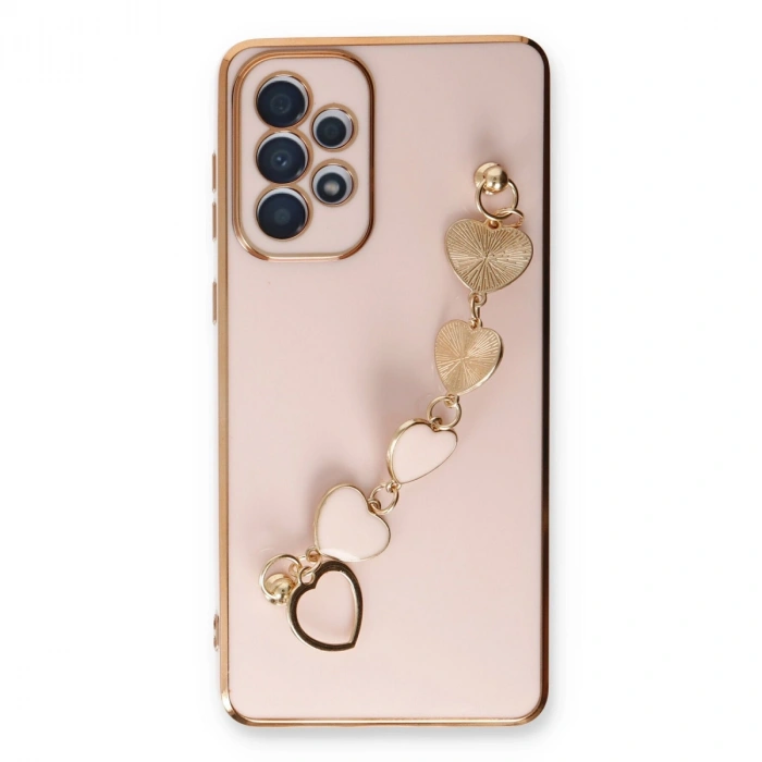 Samsung Galaxy A33 5g Kılıf Esila Silikon - Pudra