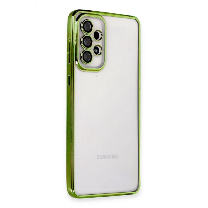 Samsung Galaxy A33 5g Kılıf Razer Lensli Silikon - Yeşil