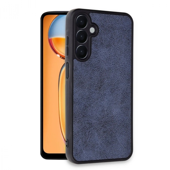 Samsung Galaxy A35 5g Kılıf Aras Deri Kapak - Lacivert