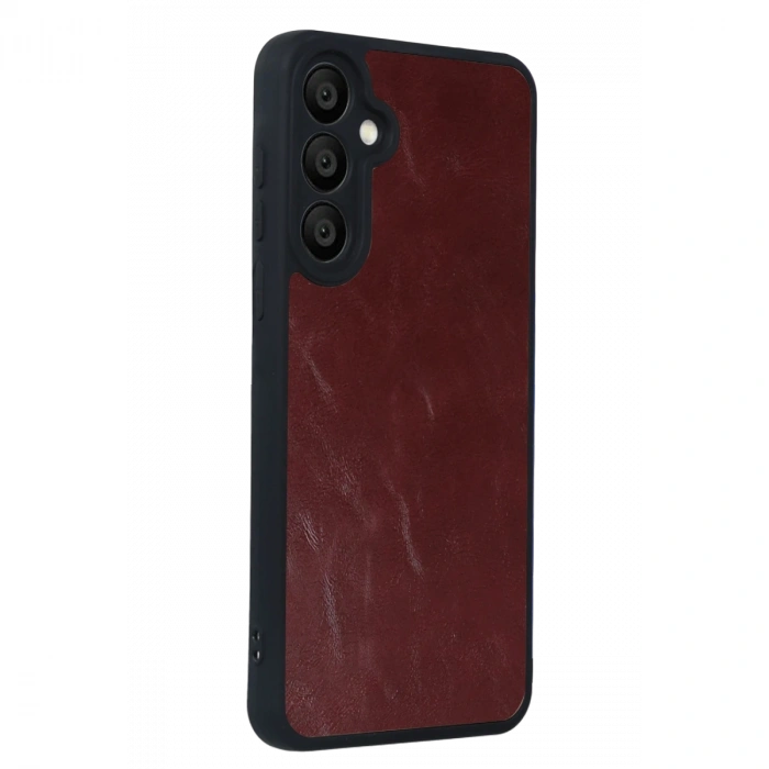 Samsung Galaxy A37 5g Aras Deri Kapak - Bordo