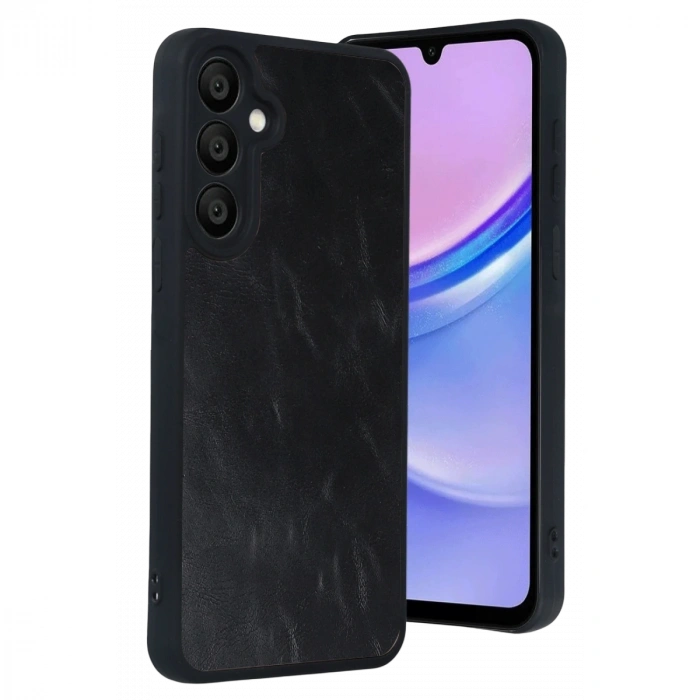 Samsung Galaxy A37 5g Aras Deri Kapak - Siyah