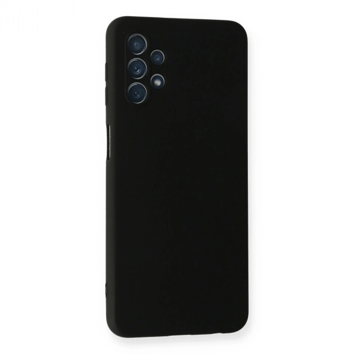 Samsung Galaxy A52 Kılıf Nano İçi Kadife Silikon - Siyah