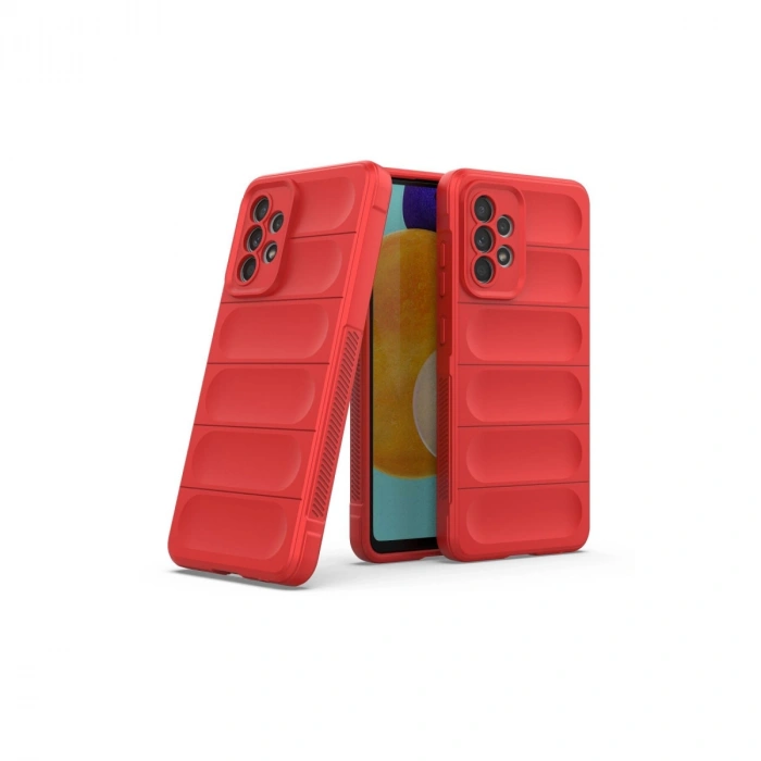 Samsung Galaxy A52 Kılıf Optimum Silikon - Kırmızı