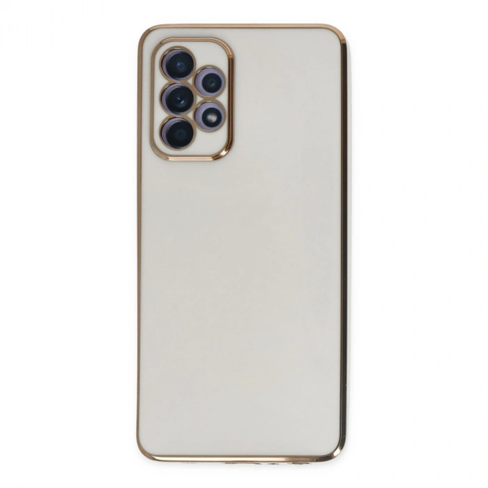 Samsung Galaxy A52 Kılıf Volet Silikon - Beyaz