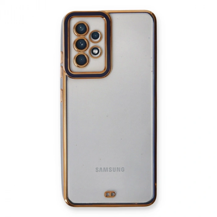 Samsung Galaxy A53 5g Kılıf Liva Lens Silikon - Mavi