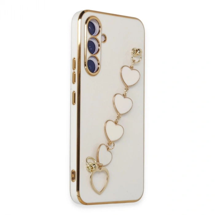 Samsung Galaxy A54 5g Kılıf Esila Silikon - Beyaz