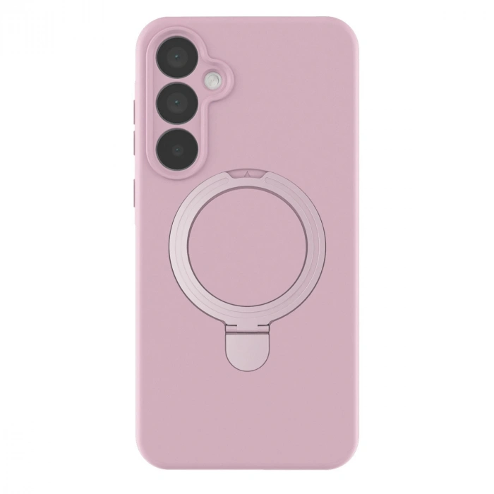 Samsung Galaxy A55 5g Regal Magsafe Standlı Kapak - Açık Pembe