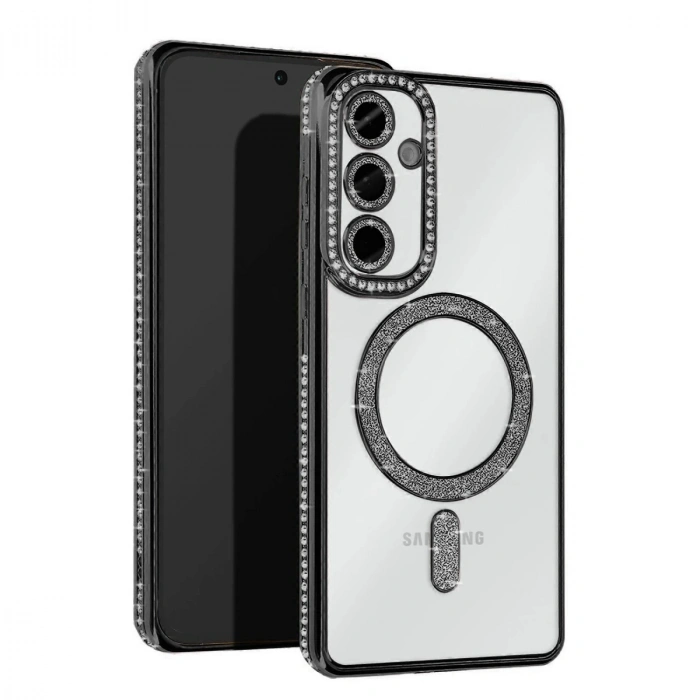 Samsung Galaxy A56 Joke Simli Magneticsafe Kılıf - Siyah