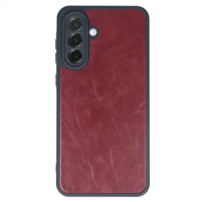 Samsung Galaxy A56 Kılıf Aras Deri Kapak - Bordo