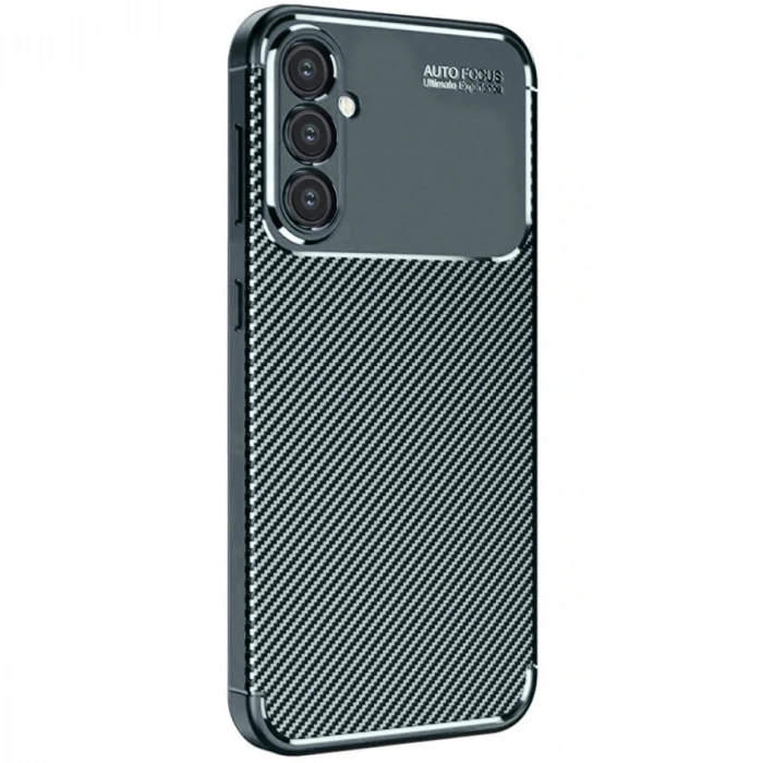 Samsung Galaxy A56 Kılıf Auto Focus Karbon Kapak - Koyu Yeşil